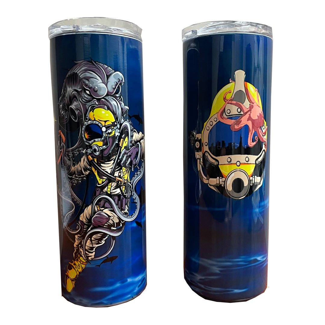 Underwater Hydraulics, Kraken Diver 20oz Tumbler