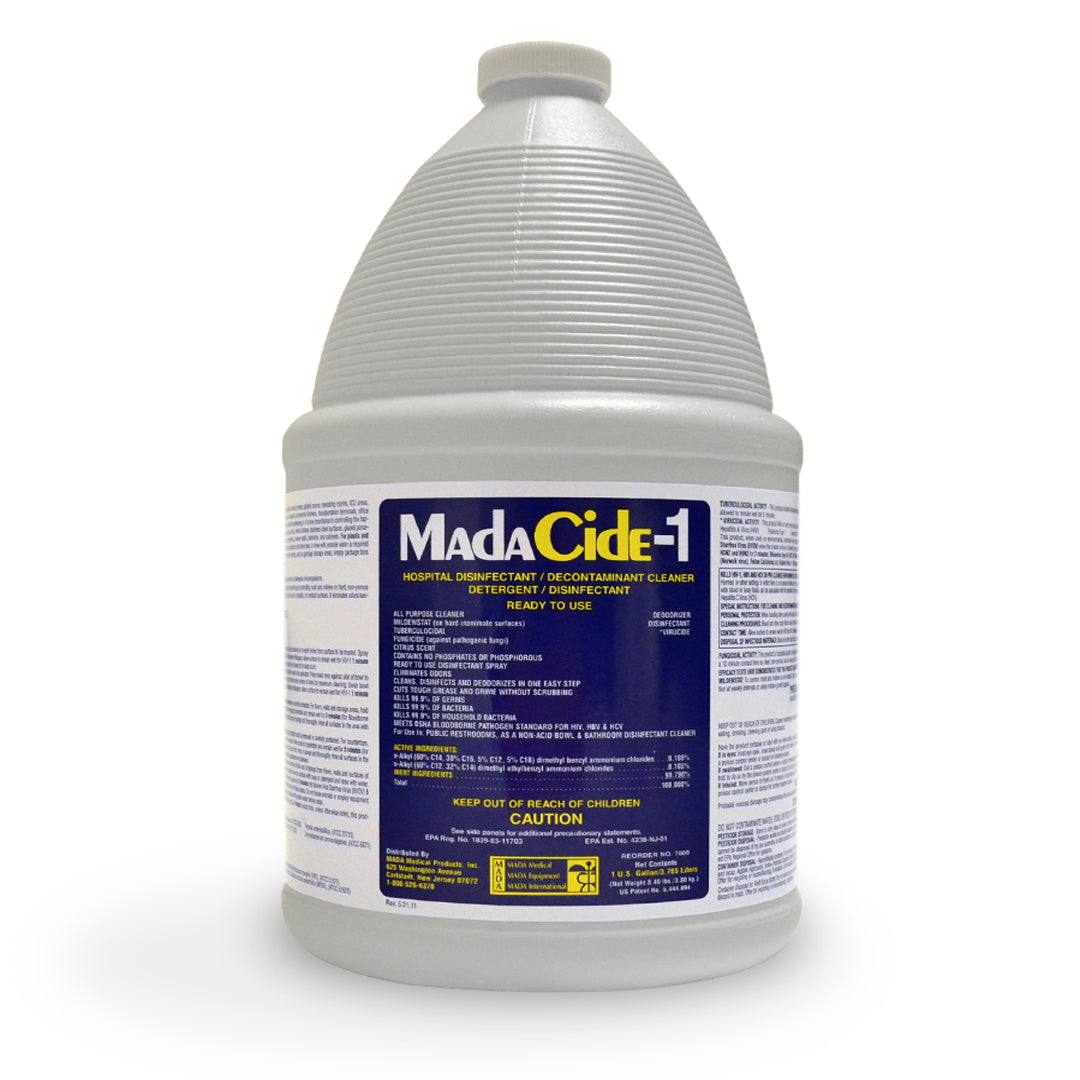 Underwater Hydraulics, Madacide-1 Disinfectant Solution, 1 Gallon