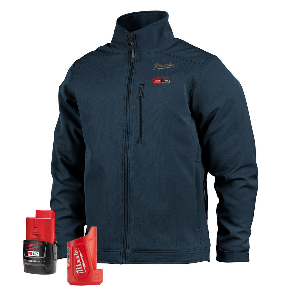 Milwaukee, Milwaukee 204BL-21 M12 Heated TOUGHSHELL™ Jacket Kit, Navy Blue