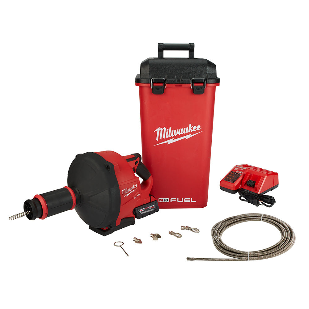 Milwaukee, Milwaukee  2772B-21XC M18 FUEL Drain Snake Drain Cleaner with Cable-Drive Kit-B